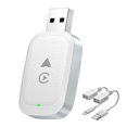 thumbnail image 1 of Wireless CarPlay Android Auto Adapter, Easy to Upgrade Wired CarPlay to Wireless, Plug and Play Mini Carplay Adapter,1 x Wireless CarPlay Android Auto Adapter,White, 1 of 5
