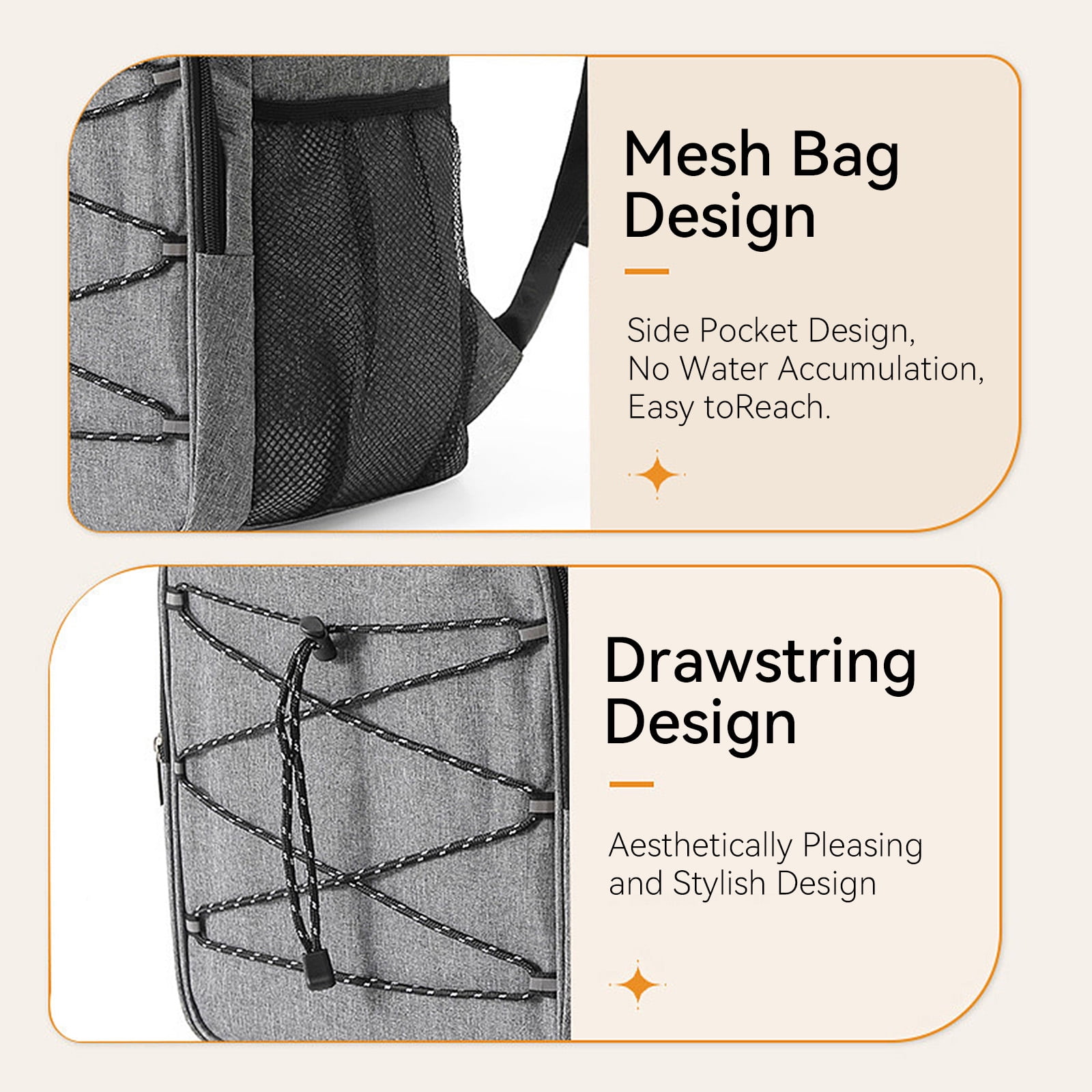GASTROPOD Backpack Cooler,Stylish Picnic Backpack with Insulated Cooler Compartment,Functional Lunch Box and Cold Bag for Picnics and Travel