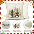 thumbnail image 6 of Christmas Pillow Covers 20x20 Inch Set of 2 Christmas Tree Nature Forest Decorative White Throw Pillows Winter Christmas Decor for Home Couch ST-023A20, 6 of 6