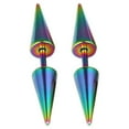 thumbnail image 1 of 1Pc Men Boys Titanium Steel Earring Rivets Earring Spike Spike Stud Earring Punk Rock Piercing Stud Steel Rivets Earring, 1 of 8