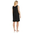 thumbnail image 2 of Vanity Fair Coloratura Women`s Plus-Size Short Nightgown, 3X, Cha Ching Cherry, 2 of 2