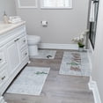 thumbnail image 1 of SussexHome the US States Design 3 Piece Bathroom Rugs Set - Non-Slip Ultra Thin Bath Rugs for Bathroom Floor - Washable Cotton Bathroom Mats Set, 1 of 11