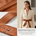 thumbnail image 4 of Lsupdaol Womens 1.85 Inch Wide PU Leather Obi Wrap Belt for Dress Coat Brown, 4 of 5