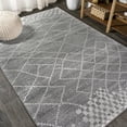 thumbnail image 5 of JONATHAN Y MOROCCAN HYPE 4 x 6 Area Rug, Asilah Moroccan Diamond - Gray, MOH300B-4, 5 of 10