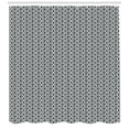 thumbnail image 3 of Ambesonne Geometric Shower Curtain, Rhombus and Zigzags, 69"Wx84"L, Grey Charcoal Grey, 3 of 3