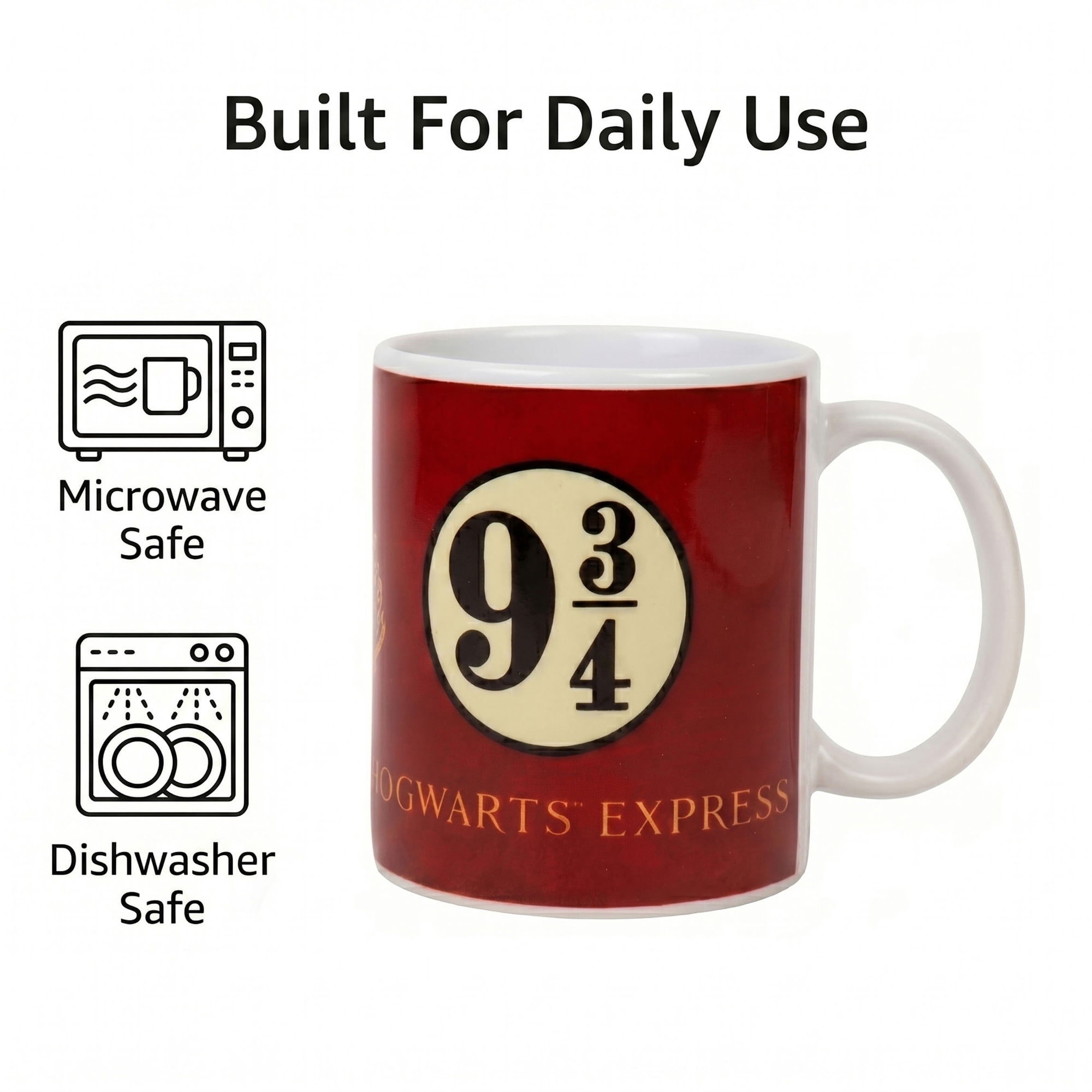 Pyramid America: Harry Potter Platform 9 3/4 - 11oz Ceramic Mug - Coffee & Tea Cup, Hogwarts Express, Microwave-Dishwasher Safe, Collectible, Licensed