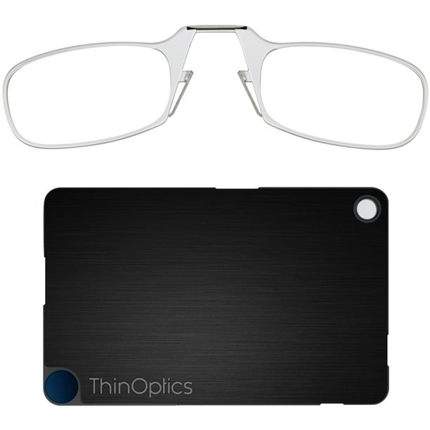 ThinOptics Armless Ultralight Reading Glasses w/ FlashCard Case +2.00