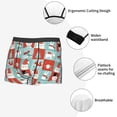 thumbnail image 3 of Yiaed Warm Christmas Memories Print Men's Soft Cotton Boxer Shorts Breathable Boxers Underwear Moisture-Wicking Underwear Stretch Boxer Briefs for Man-X-Large, 3 of 5