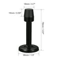 thumbnail image 2 of Uxcell Door Stopper with Rubber Tip Zinc Alloy Brushed Black, 2 of 3