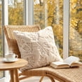 thumbnail image 6 of Dmlowu Fall Pumpkin Pillow Covers for Couch, Soft Plush Corduroy Embroidered Pillow Cases for Thanksgiving Halloween Decorations, Warm Autumn Orange, 18 x 18 inch, 6 of 7