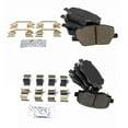 thumbnail image 3 of TRQ Front & Rear Ceramic Disc Brake Pad Kit for Fiat 500X Jeep Renegade New BFA20167, 3 of 4