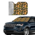 thumbnail image 4 of Zufioo Autumn Harvest Pumpkin Basket Print Car Windshield Sunshade, UV Protection Heat Insulation Protective Cover Suitable for Car, SUV, Truck Auto Accessories-Autumn Harvest Pumpkin Basket, 4 of 8
