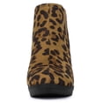 thumbnail image 3 of Unique Bargains Bottines Chelsea à Talons Épais à Bout Rond pour Femmes, 3 of 7