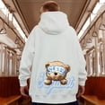 thumbnail image 5 of Sudadera con capucha con estampado gráfico de hip hop para hombre, ropa de calle Y2K, sudadera con capucha divertida con estampado de oso para dormir, sudadera de otoño con forro polar, ropa con capuc, 5 of 5
