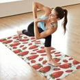 thumbnail image 6 of Strawberry Plants Fruit White Pattern Hot Yoga Mat Towel Non Slip for Hot Yoga - Quick-Drying Yoga Mat Cover with 4 Corner Pockets with Travel Bag - Hot Yoga Towel Non Slip 70"x26", 6 of 6
