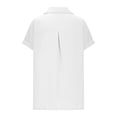 thumbnail image 4 of 3/4 Sleeve Tops for Women Raglan Contrast Crewneck Casual Shirts Three Quarter Length Loose Fit Summer Blouses, 4 of 6