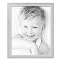 thumbnail image 2 of ArtToFrames 18" x 22" Metro Ice Silver Black Picture Frame, 18x22 inch Silver Wood Poster Frame (WOM-5247),  Pack, 2 of 7