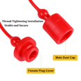 thumbnail image 5 of -A 3/4 Hydraulic Quick Coupler Male Dust Cap and Female Plug Cover, Fits Hydraulic Quick Disconnects Coupler, 5 of 6