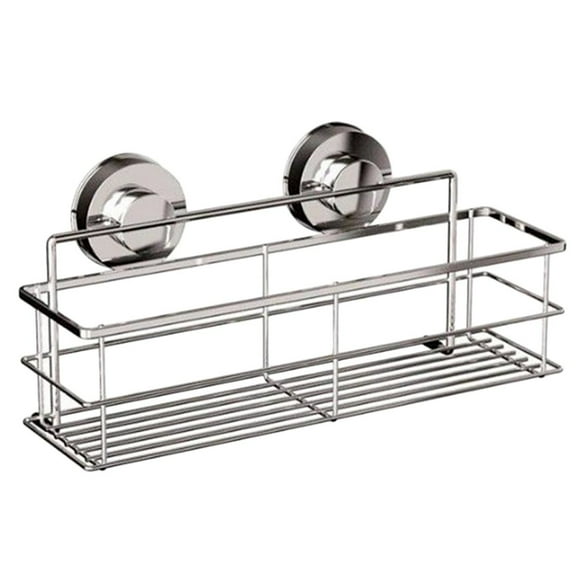 Suction Shower Caddy Deep Bathroom Basket Suction Cup Large Shower Caddy Bath Organizer Kitchen Storage Basket for Gel Holder Bathroom Storage Shampoo By