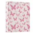 thumbnail image 2 of Three Ring Binder Pink Butterfly 1.5 Inch Round Binder D-Rings for Office Supplies and More, 2 of 10