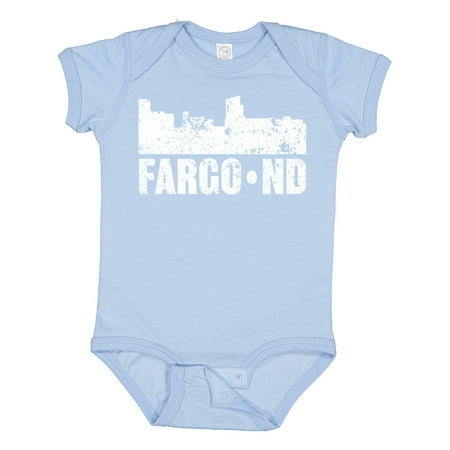 

Inktastic Fargo Skyline Grunge Gift Baby Boy or Baby Girl Bodysuit