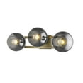 thumbnail image 4 of Lunette 3-Light Aged Brass Sconce, 4 of 5