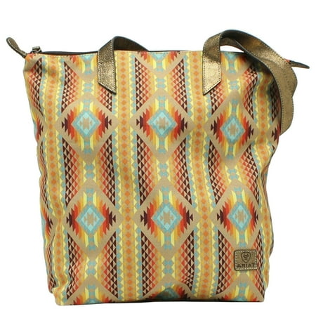 ARIAT Women's Southwestern Cruiser Tote Tote Bag, Multicolored, One Size