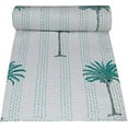 thumbnail image 6 of Indian Handmade Cotton Palm Tree Design Block Print Queen Kantha Throw Blanket Bedspread, 90x108 Inch, 6 of 9