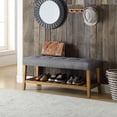 thumbnail image 2 of Plethoria Home Tufted Padded Seat Bench, 2 of 4