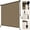 Mocha, variant on NAWAY 8'W x 6'H Outdoor Roller Shades, Cordless Patio Roll Up Blinds 90% UV Protection Exterior Shade Cloth Roll for Porch Gazebo Pergola Balcony Backyard,Gray