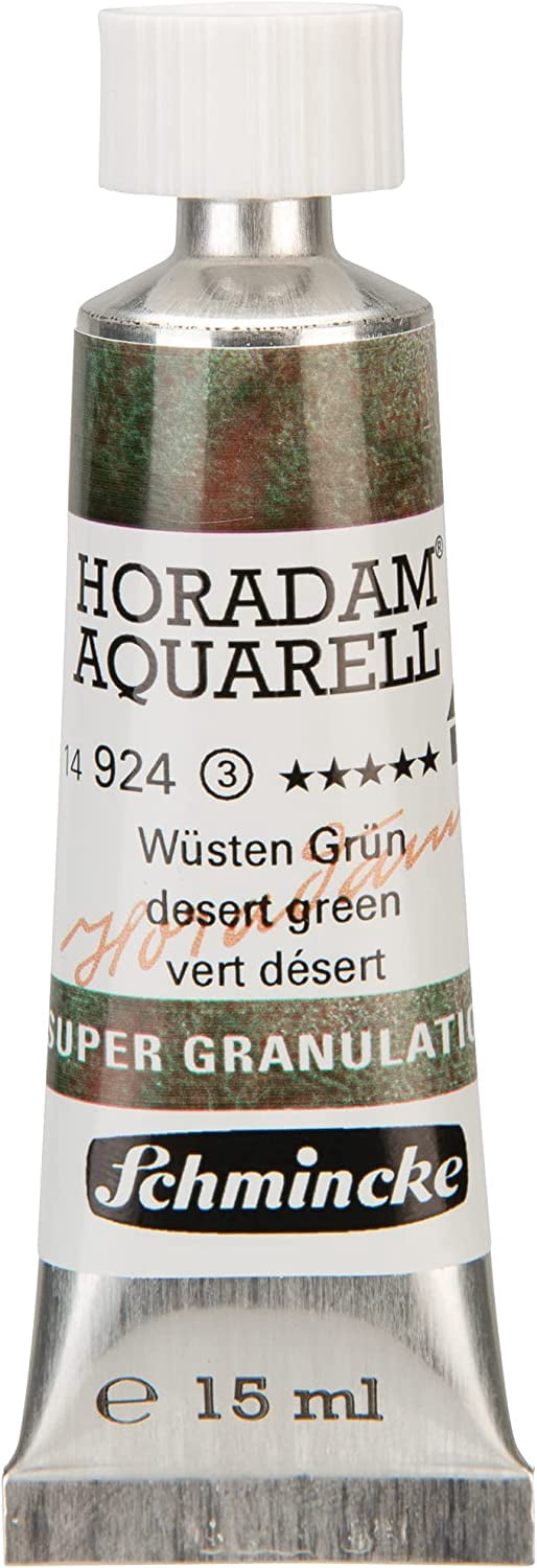 Schmincke Horadam Aquarell Artist Watercolor - Desert Green, Supergranulation, 15 ml, Tube