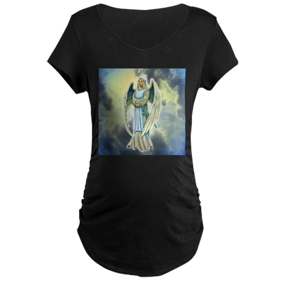 CafePress - Angel Michael Maternity T Shirt - Maternity Dark T-Shirt