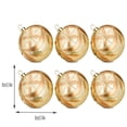 thumbnail image 4 of Aurorax Shatterproof Christmas Ball Ornaments,6 Pcs Christmas Tree Ornaments Balls Sets,Handmade Yellow Golden Floral Plastic Holiday Ornament Set for Home Decor, 4 of 7