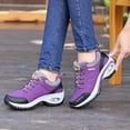 thumbnail image 3 of Mostsola Sneakers for Women Slip on Sock Shoes with Arch Support Knit Mesh Platform Walking Shoes, 3 of 7