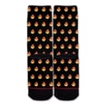 thumbnail image 3 of Function - Fire Flame Lit AF Blaze Heat Emoji Emoticon Pattern Black Fashion Socks Dope, 3 of 4