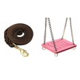 thumbnail image 2 of Juguetes de hámster Swing Gadget Colgante Jaula de madera Amuse Ratón Rosa Afortunado Sencillez, 2 of 5