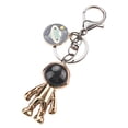 thumbnail image 6 of FELTECHELECTR 1Pc Astronaut Shape Key Chain Metal Electroplated Golden Decorative for Everyday Use 4.72X1.18X0.51in, 6 of 8
