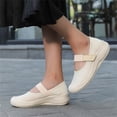 thumbnail image 5 of Sngxgn Women's Flats Comfort Ballet Flats Shoes Casual Slip On Shoes(Beige,42), 5 of 7