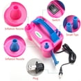 thumbnail image 2 of AGPtek Portable High Power Air Electric Balloon Pump with Two Nozzle Rose Red, 2 of 7