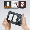 thumbnail image 4 of Game Capture Switch Cover Decorative Wall Plate 3-Gang 2-Decor 1-Toggle Standard Size, 4 of 5