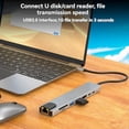 thumbnail image 4 of Hub USB-C con Ethernet, 4K HD, USB 3.0, Lector de Tarjetas SD, Carga PD de 87 W, Transferencia de Datos de Alta Velocidad para , MacOS, 4 of 5