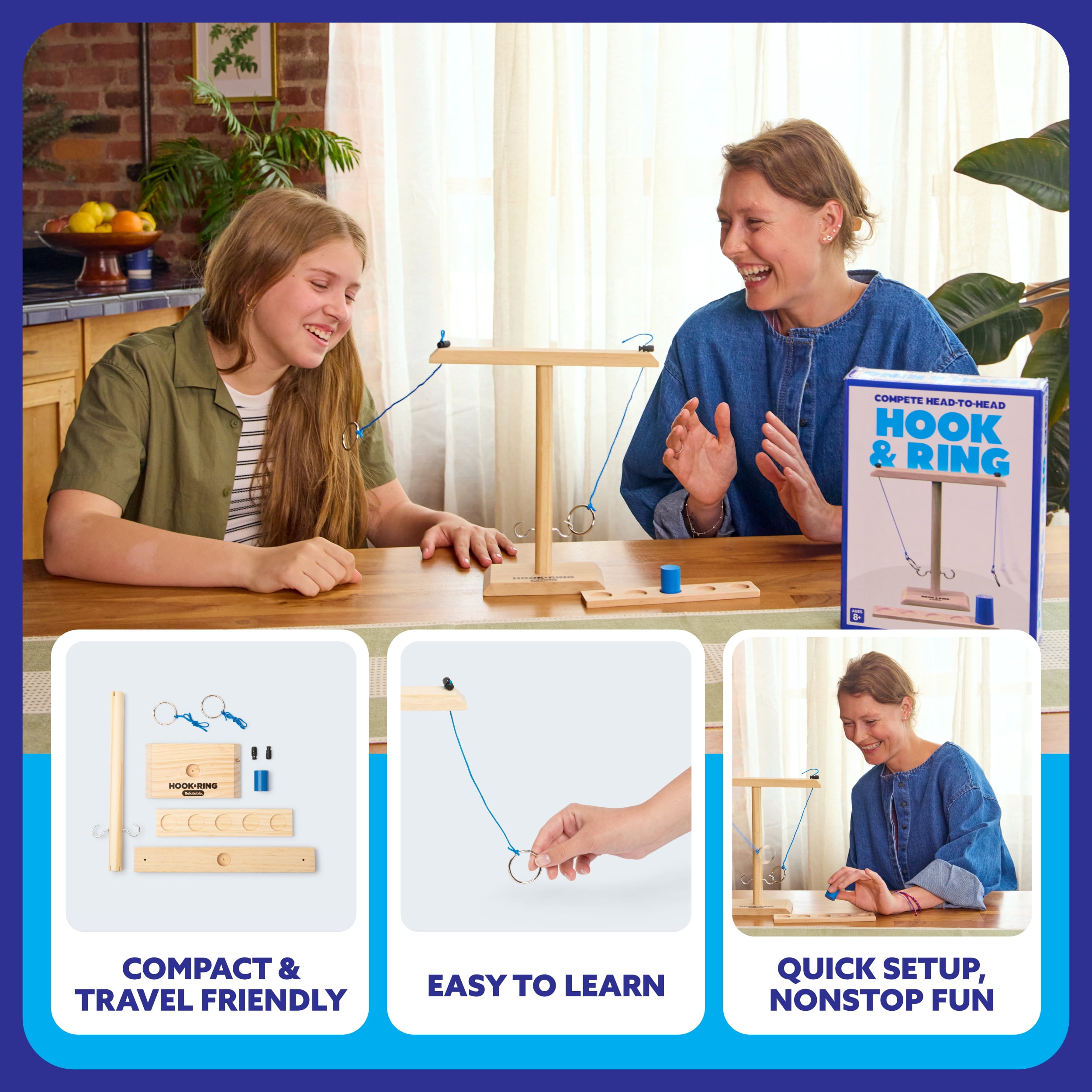 Buzzed Classics Hook and Ring – Ring Toss Drinking Set for Adults, by Buzzed