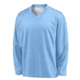 thumbnail image 6 of MGDXOX Kids Long Sleeve V Neck Athletic Shirt Breathable Quick Dry Fabric Spring Summer Sports Training Team Uniform Casual Wear Light Blue 8-9Years, 6 of 8