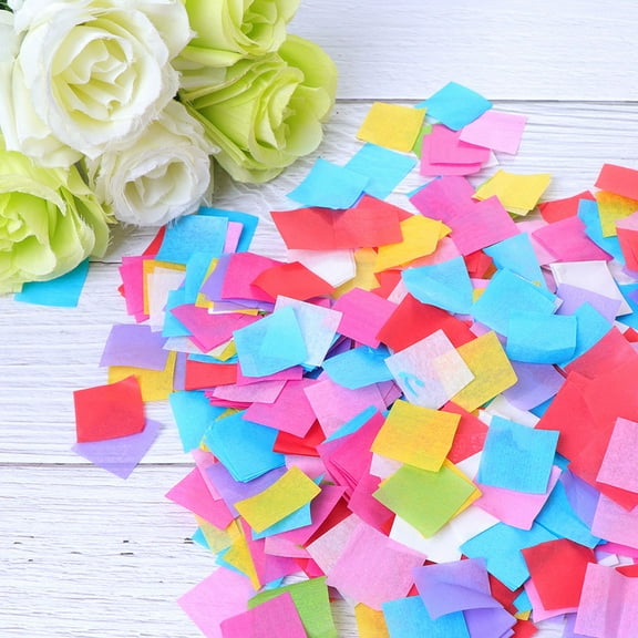 Niceauty 1 Set Assorted Color Confetti Paper for Wedding Reception Decorative Accessories