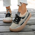 thumbnail image 2 of Breathable Lace Up Platform Casual Walking Shoes Comfortable Lightweight Sneakers for Everyday Wear Women's, 2 of 9