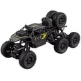 thumbnail image 1 of Camioneta RC 6WD Negra con Cámara WiFi, 2.4G Escalada Extrema, Chasis Metal+ABS, Llantas Todoterreno Grandes, Luces LED, para Niños 8+, 1 of 5
