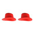 thumbnail image 1 of Guardurnaity Sombrero de copa, accesorio de Cosplay, suministros multiusos para fiestas de adultos, tela no tejida, disfraz de deshierbe resistente Rojo/Adulto/Alto 2piezas, 1 of 6