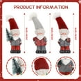 thumbnail image 4 of Ayieyill 3pcs Santa Claus Decoration Handcrafted Standing Santa Claus Statue for Christmas Table Decorations Indoor - 7.8", 4 of 8