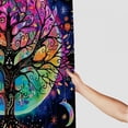 thumbnail image 3 of RUIYC Tree of Life Yin and Yang Galaxy Space Mandala Shower Curtain for Bathroom Decoration White, 3 of 7