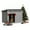 Grey, variant on EasyUp Dog House for Both Indoor and Outdoor with Weatherproof Roof Removable Floors for Medium to Large Dogs Interior Space (Black, Large (42.87 * 32.95 * 31.61''))